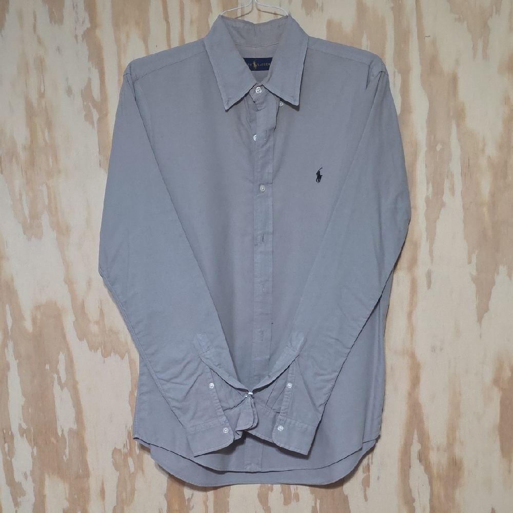 Polo by Ralph Lauren Light Gray Button Down Shirt
